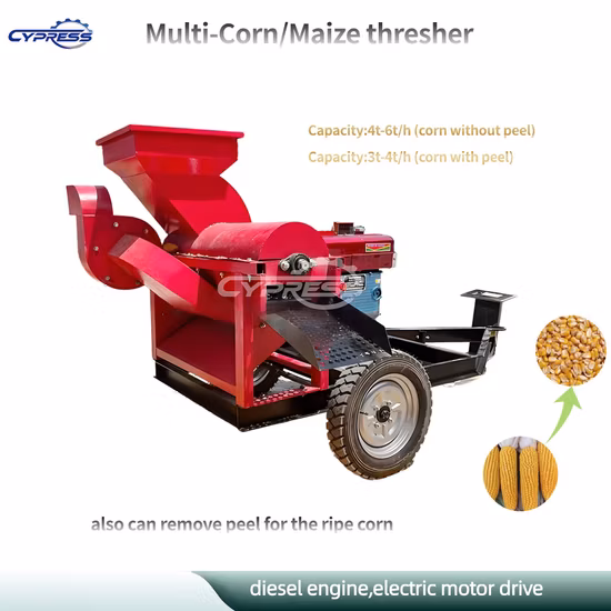 옥수수 탈곡기 탈곡기 농장 옥수수 탈곡기를 위한 다기능 기계